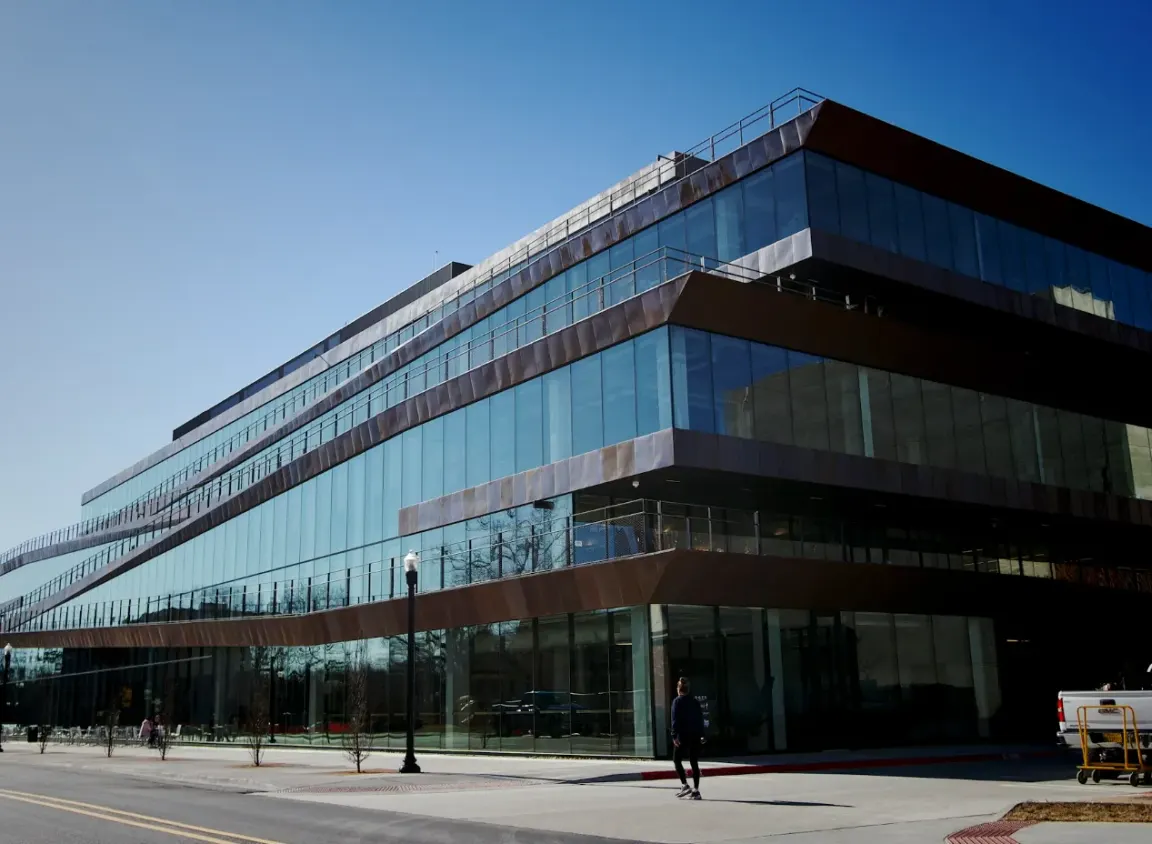 Modern commercial office building representing a facility where coax, RF cable, and DAS wire and cable support reliable in-building cellular communication and distributed antenna systems.