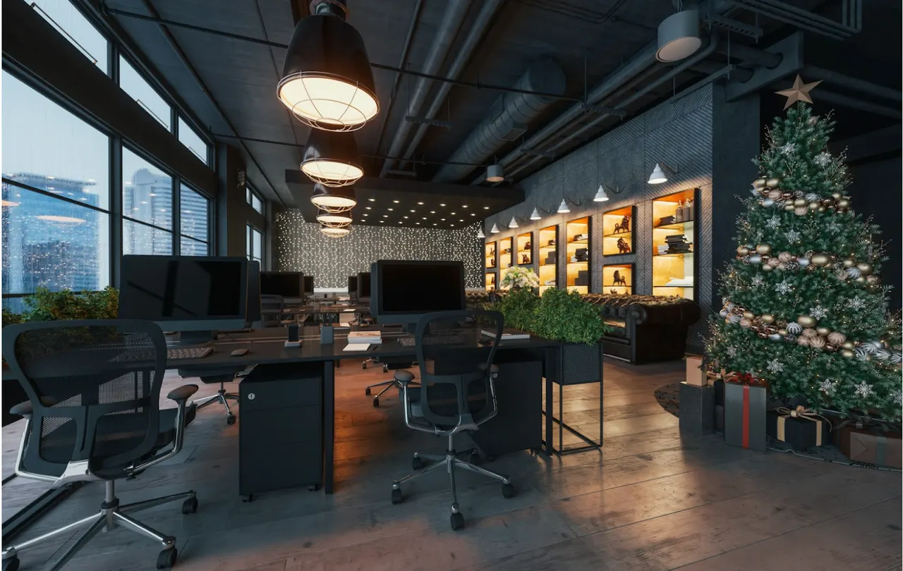 Commercial office space with integrated lighting control and AV automation using Lutron cable with Crestron, AMX, and DMX systems